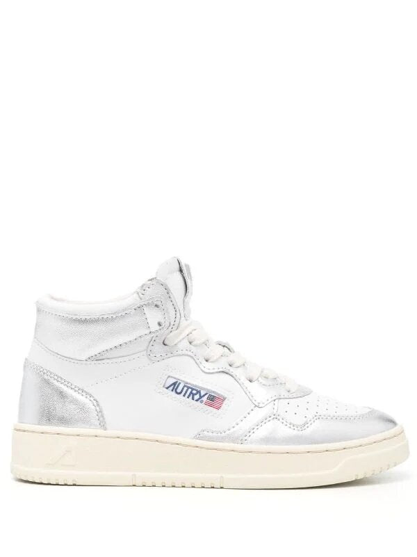 AUTRY LOGO-PATCH LACE-UP SNEAKERS