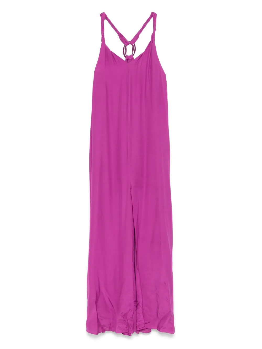 VESTIDO PATRIZIA PEPE LARGO CON CUELLO EN V