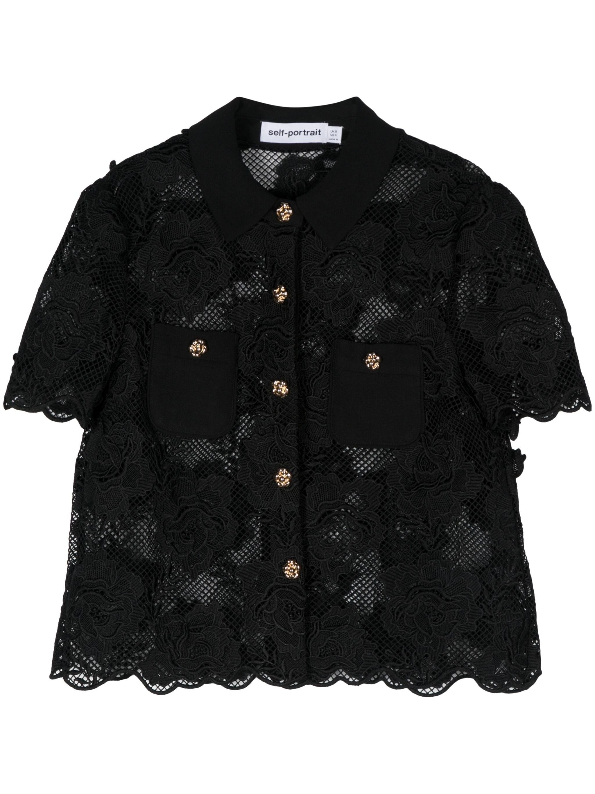 SELF-PORTRAIT LACE SHIRT