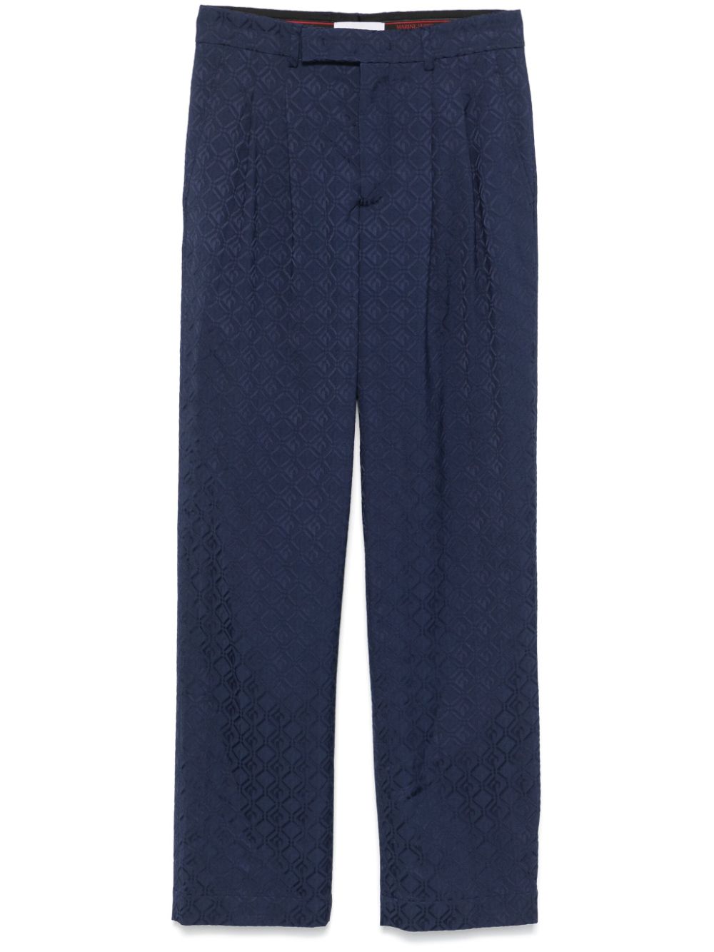 MARINE SERRE MOON DIAMOND-JACQUARD TROUSERS