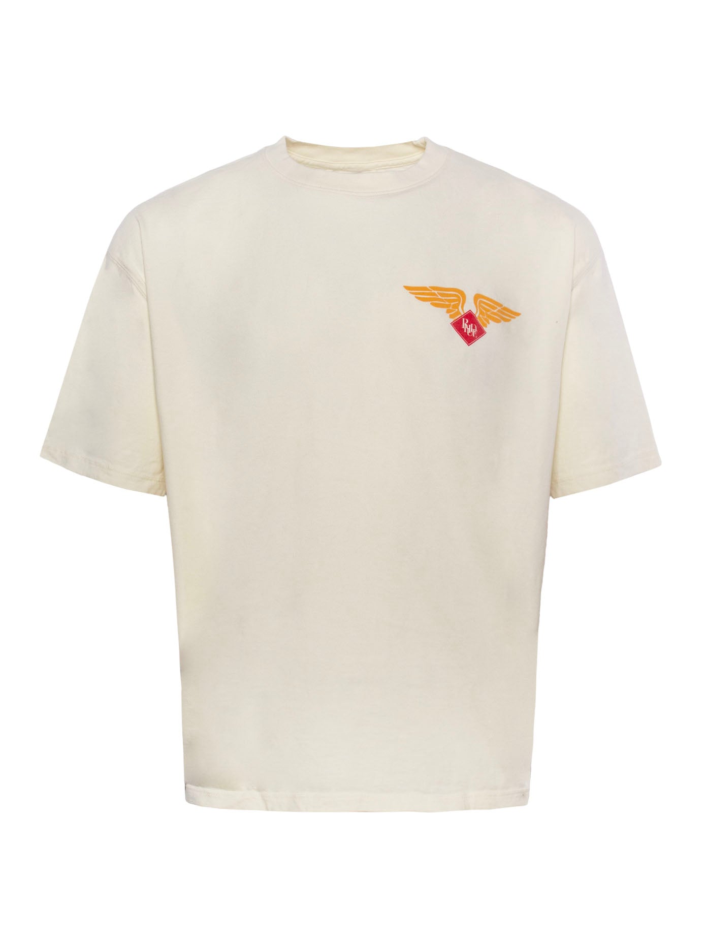 RHUDE LOGO-PRINT COTTON T-SHIRT