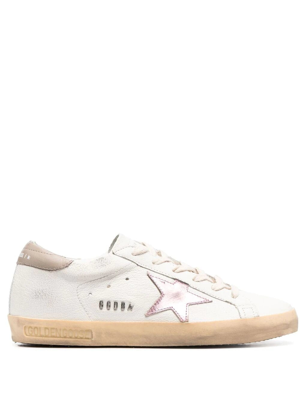 GOLDEN GOOSE SUPER-STAR LEATHER SNEAKERS