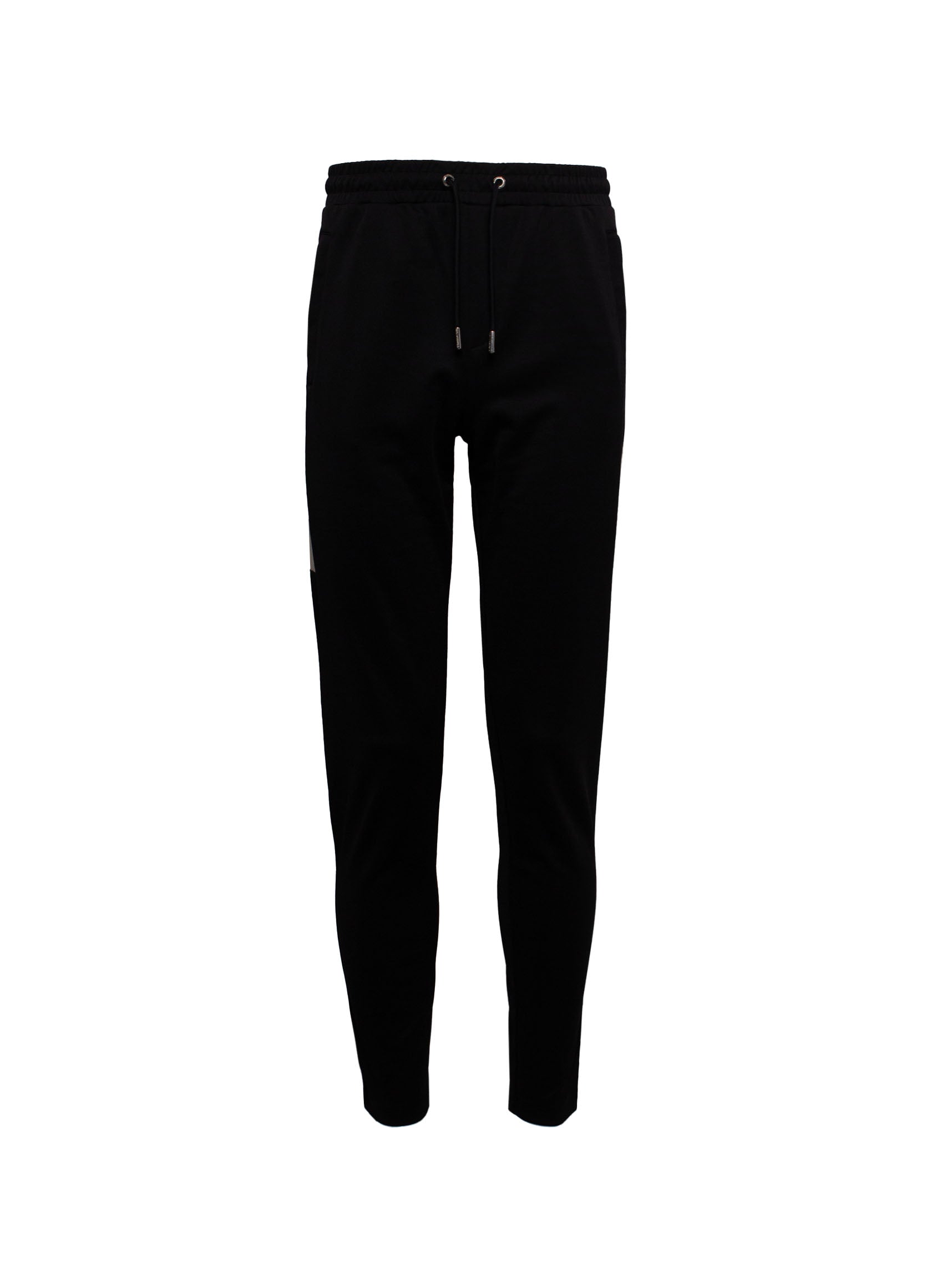 KARL LAGERFELD LOGO-TAPE DRAWSTRING TRACK PANTS