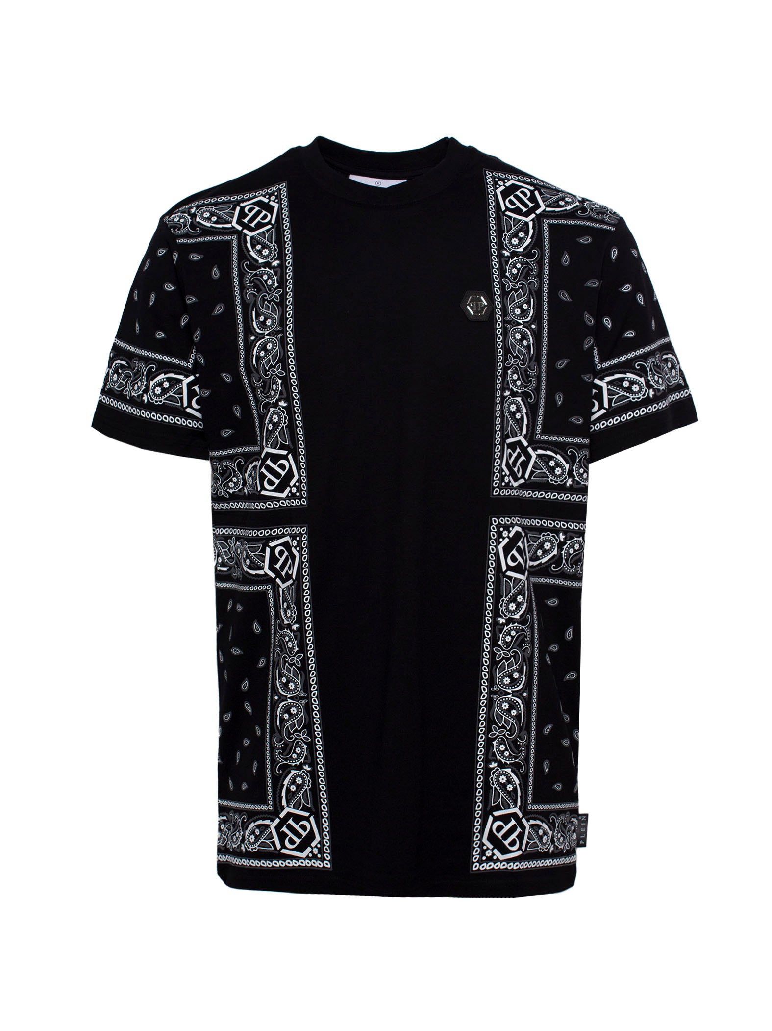 <tc>CAMISETA PHILIPP PLEIN CON ESTAMPADO DE BANDANA</tc>