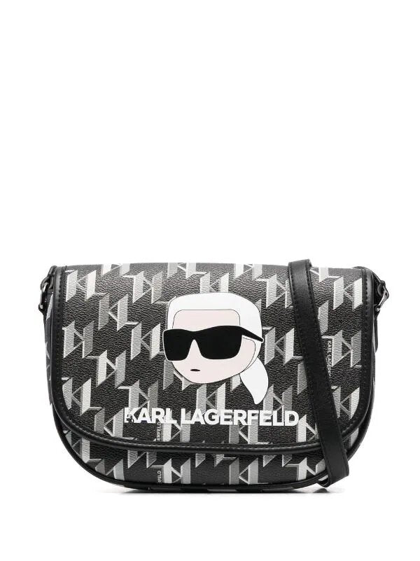 KARL LAGERFELD IKONIK 2.0 MONOGRAM CROSS BODY BAG