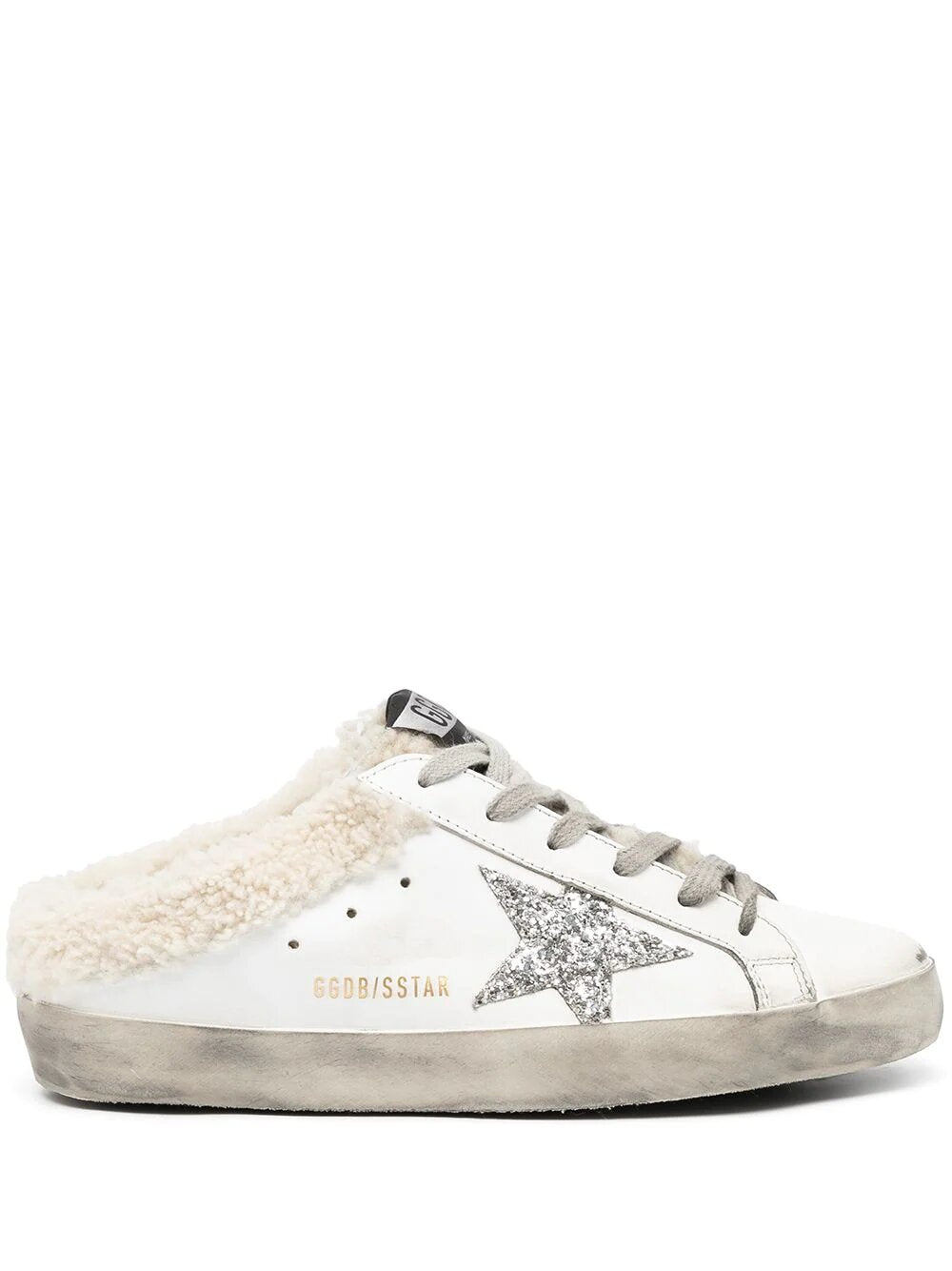 GOLDEN GOOSE SUPER-STAR SABOT SHEARLING-LINED SNEAKERS