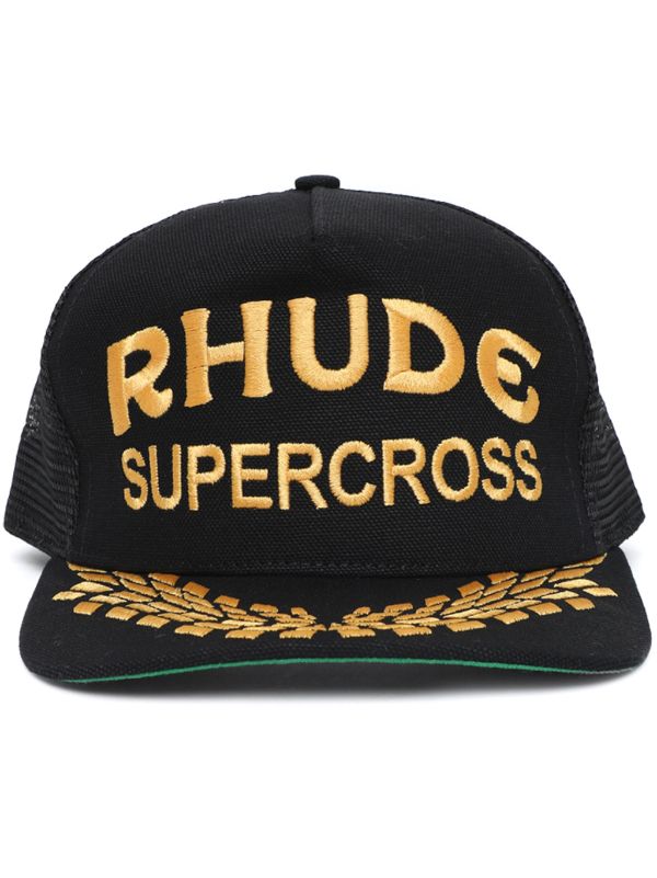 RHUDE SUPERCROSS TRUCKER CANVAS CAP
