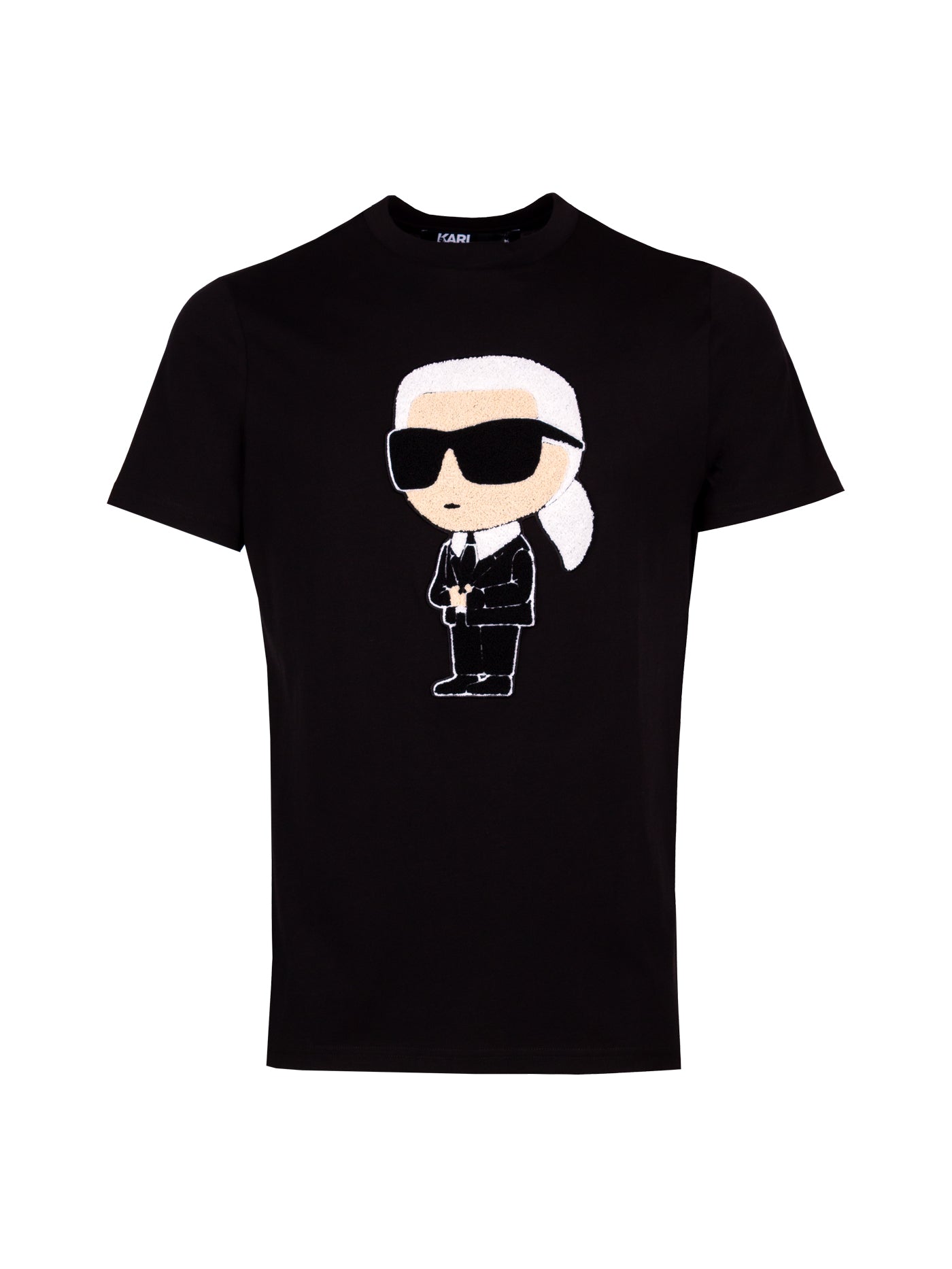KARL LAGERFELD IKONIK KARL-MOTIF COTTON T-SHIRT