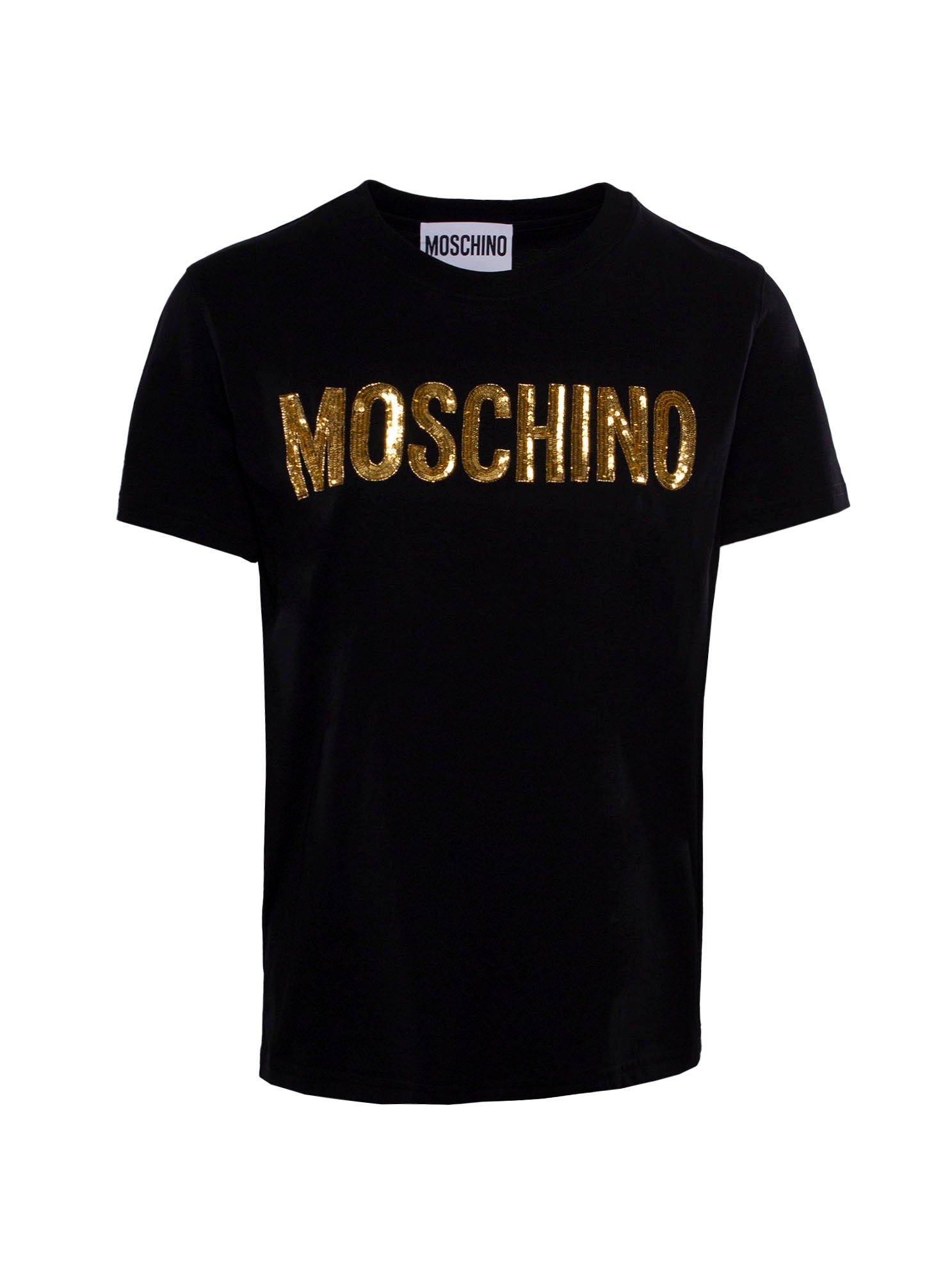 MOSCHINO LOGO-EMBELLISHED COTTON T-SHIRT