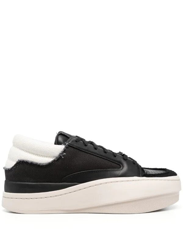Y-3 CENTENNIAL LO LEATHER SNEAKERS