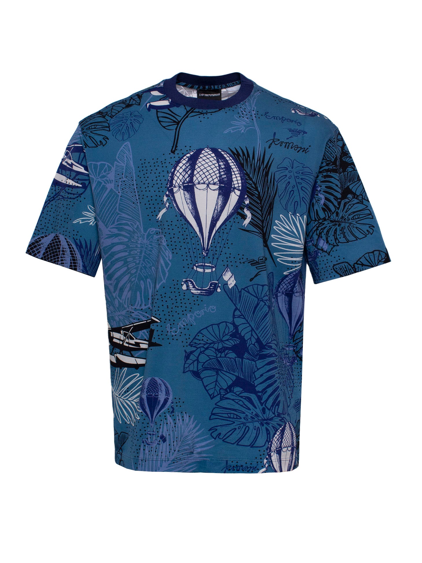 EMPORIO ARMANI GRAPHIC-PRINT COTTON T-SHIRT
