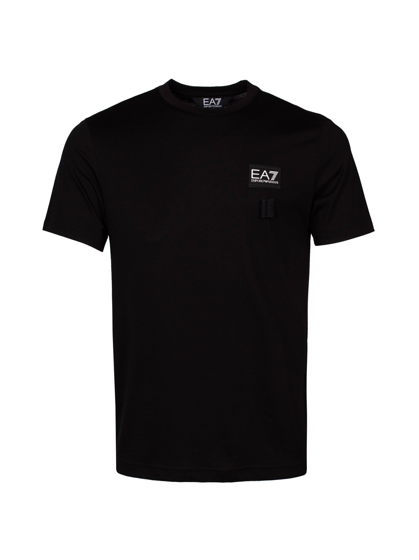 EA7 LOGO-PATCH COTTON T-SHIRT