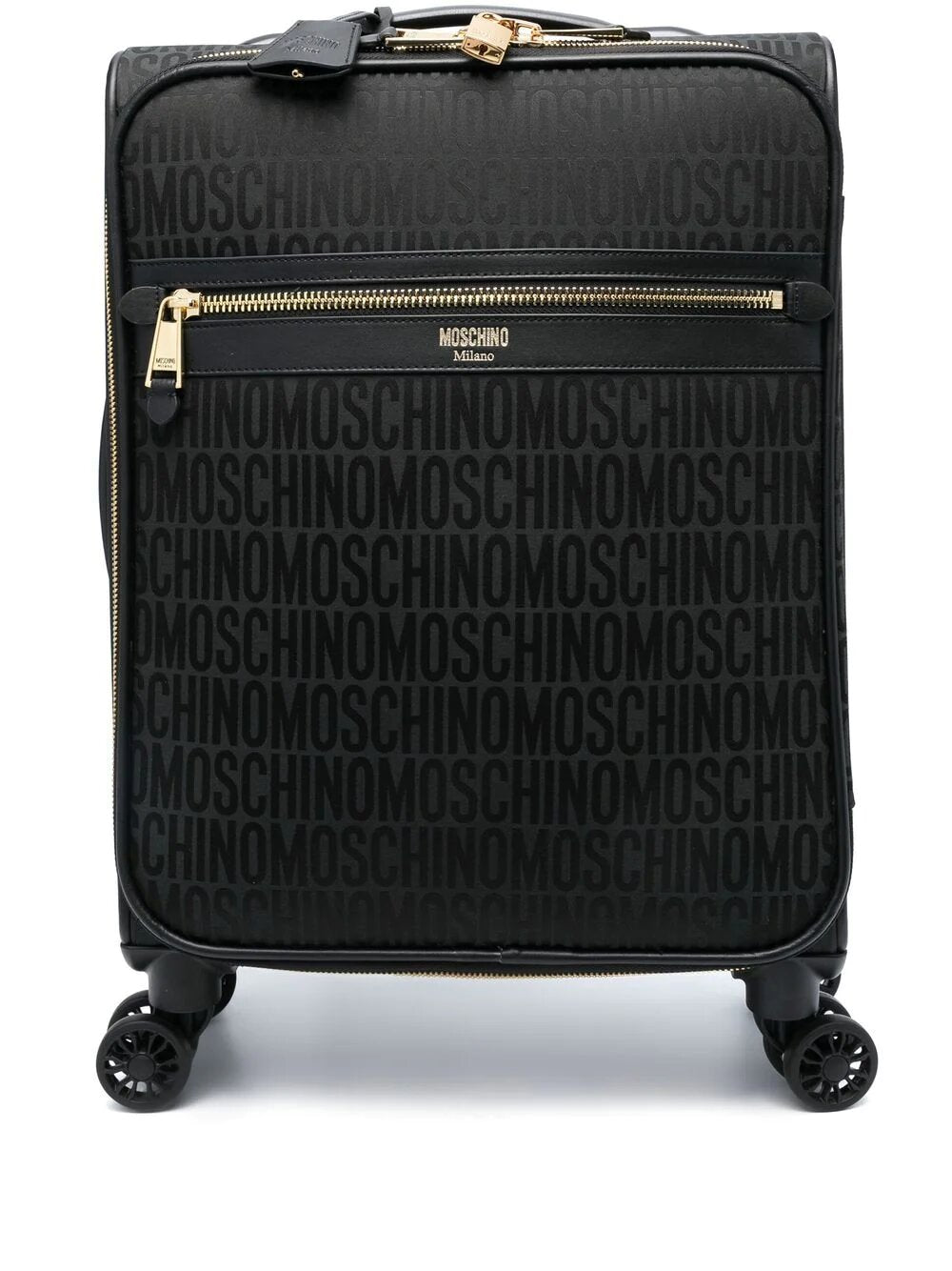 MOSCHINO FANTASIA LOGO-PRINT SUITCASE