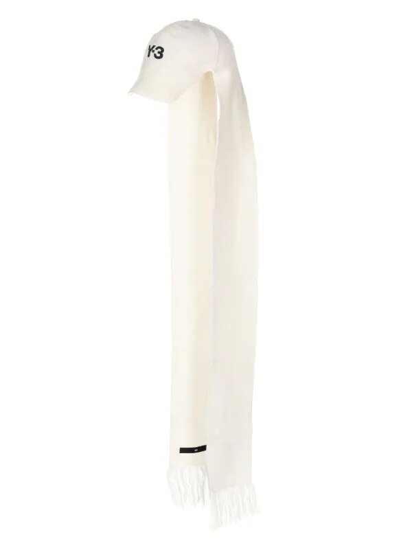 Y-3 LOGO-PRINT SCARF CAP