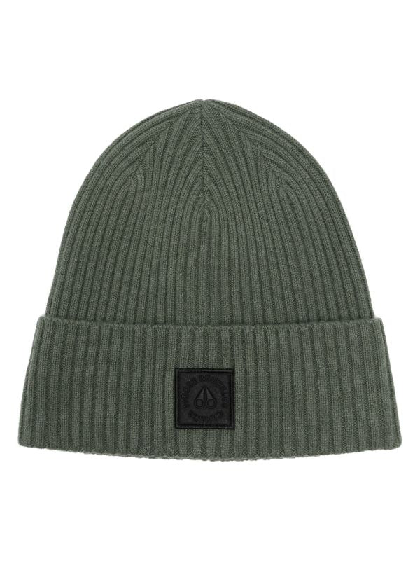 MOOSE KNUCKLES RIBBED-KNIT MERINO BEANIE