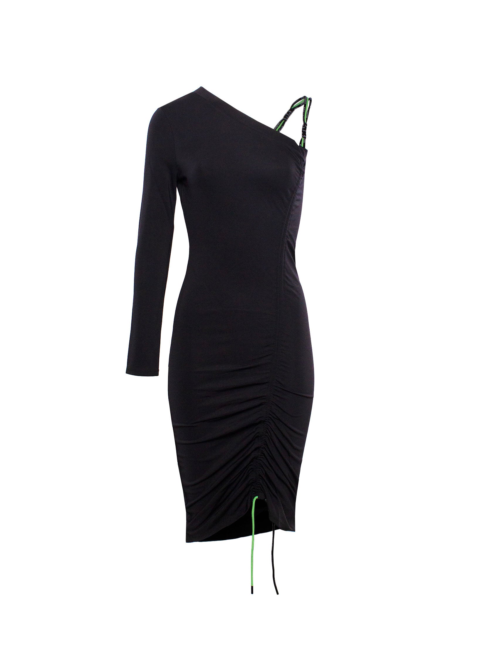 KARL LAGERFELD CORD-DETAIL SHORT DRESS