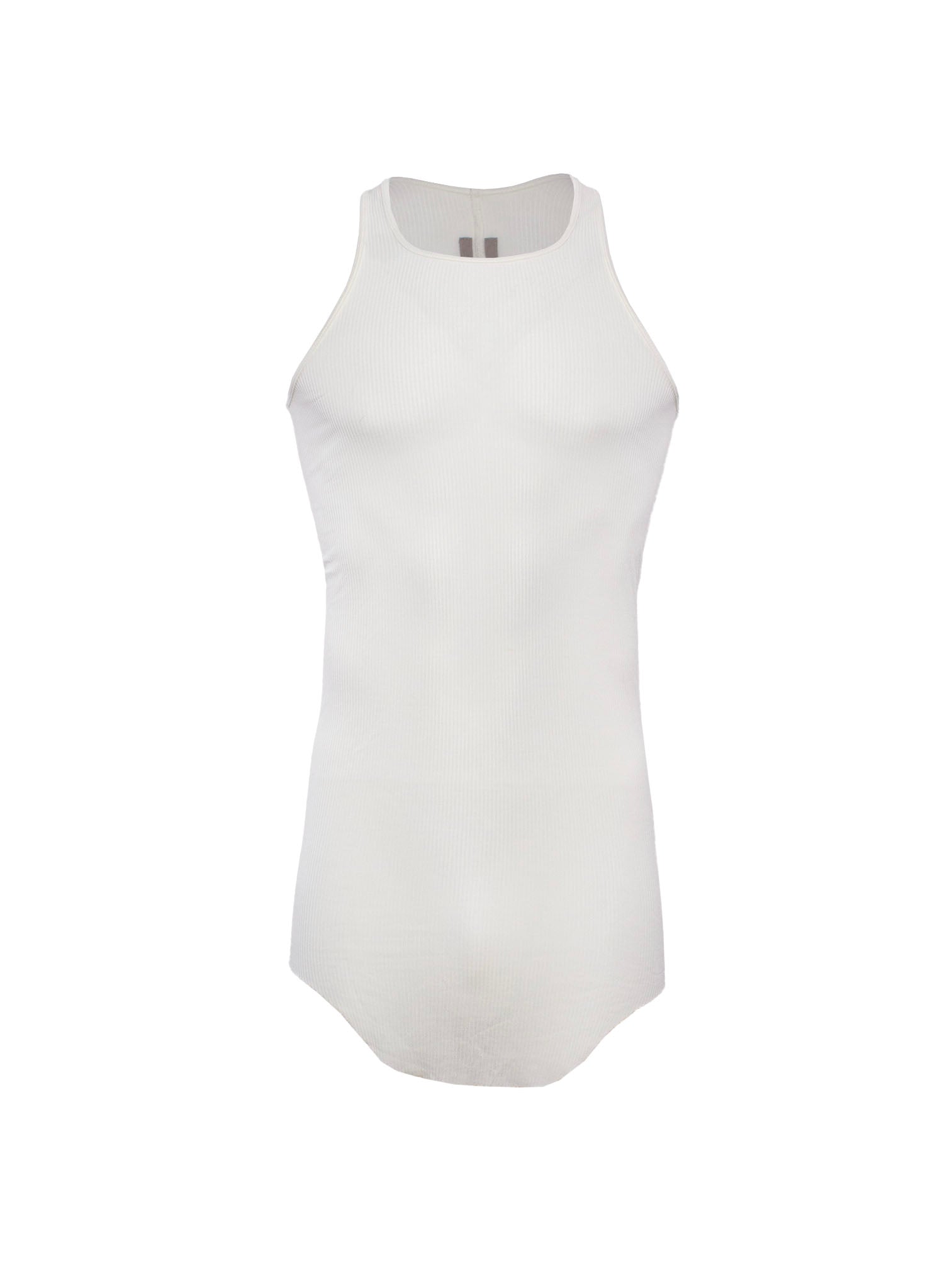 RICK OWENS SLEEVELESS CURVED-HEM TANK TOP