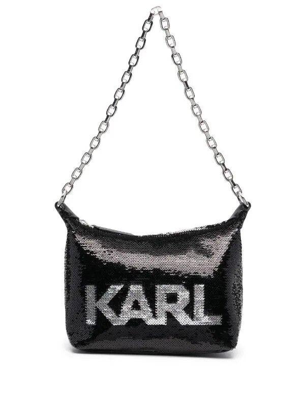 KARL LAGERFELD K/EVENING MINI SEQUIN SHOULDER BAG