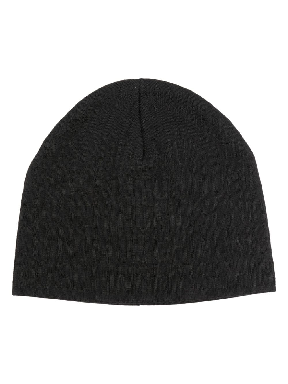 MOSCHINO LOGO-JACQUARD WOOL-BLEND BEANIE