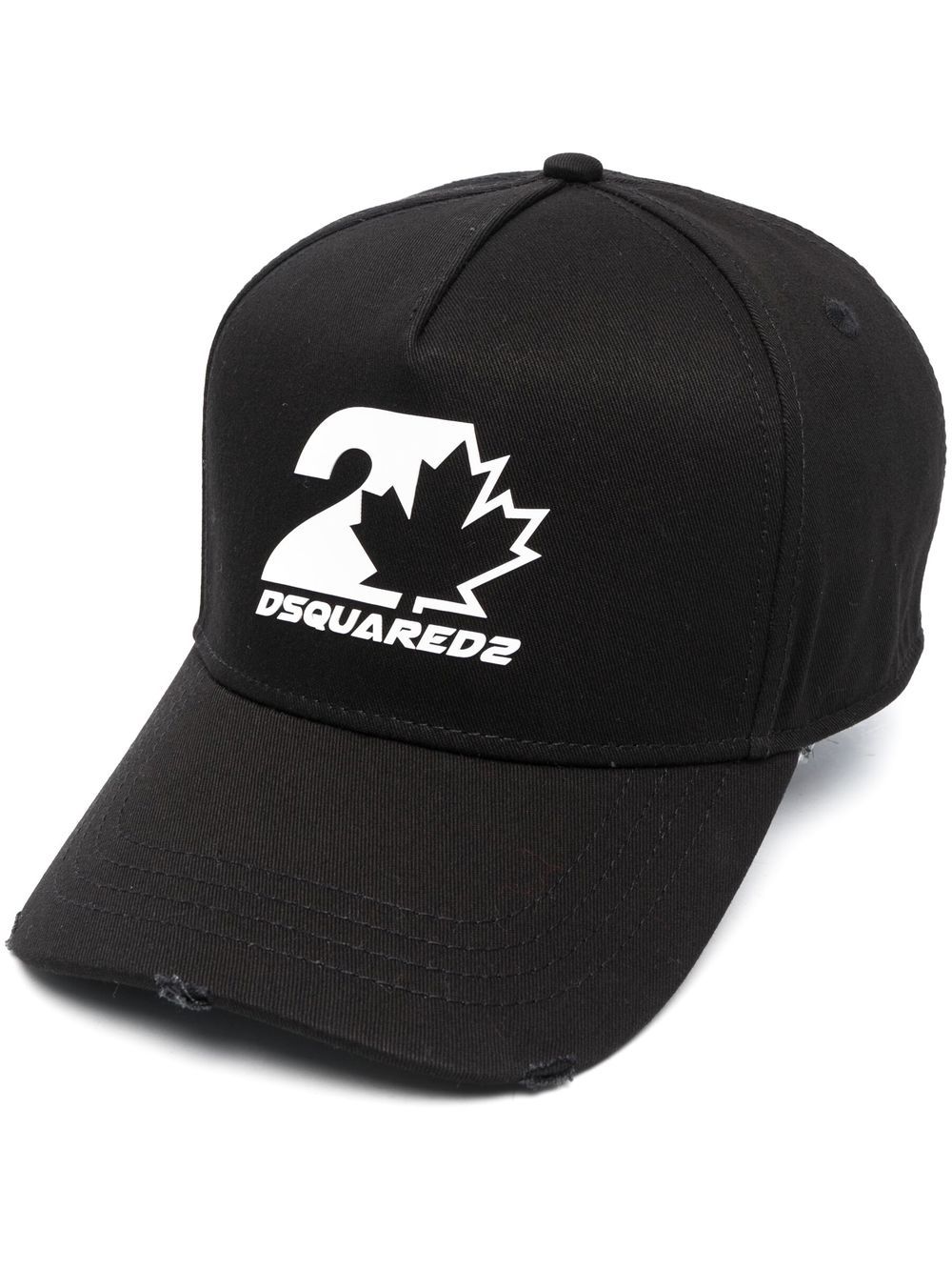 DSQUARED2 APPLIQUÉ-PATCH SLOGAN-EMBROIDERED CAP