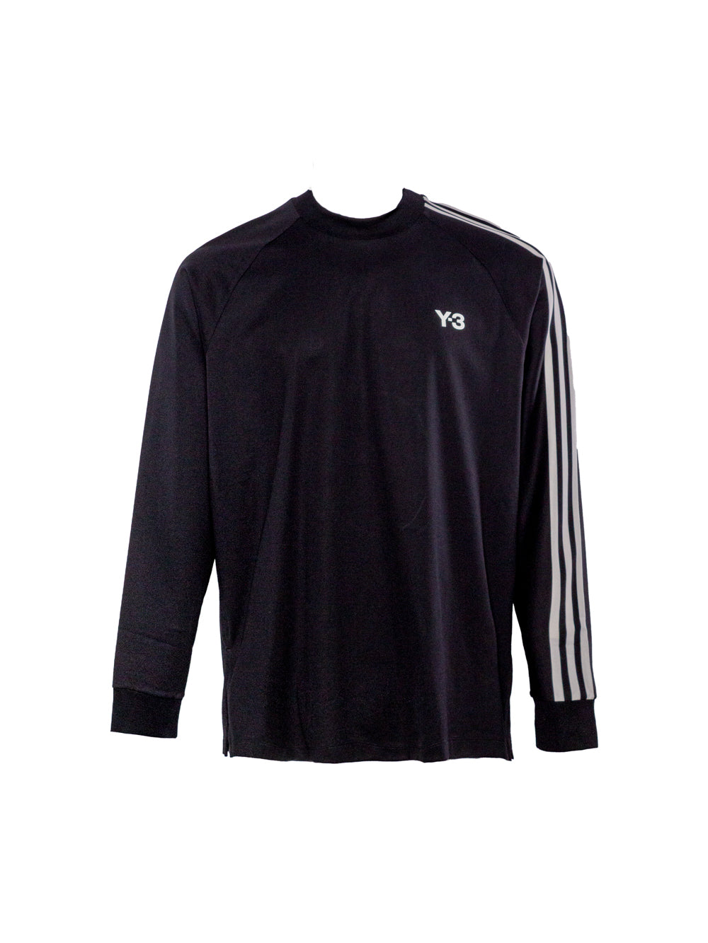 Y-3 LOGO-PRINT 3-STRIPES SWEATSHIRT