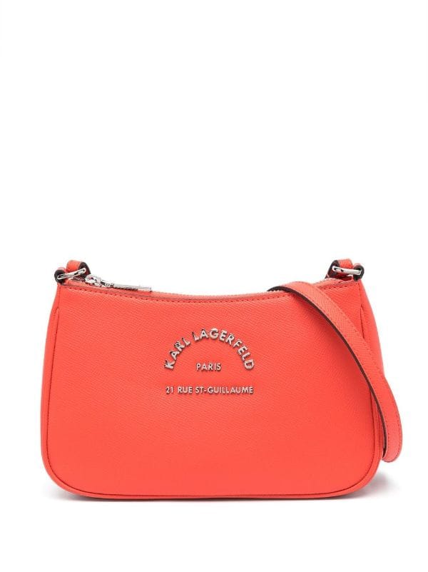 KARL LAGERFELD SMALL LOGO-LETTERING CROSSBODY BAG
