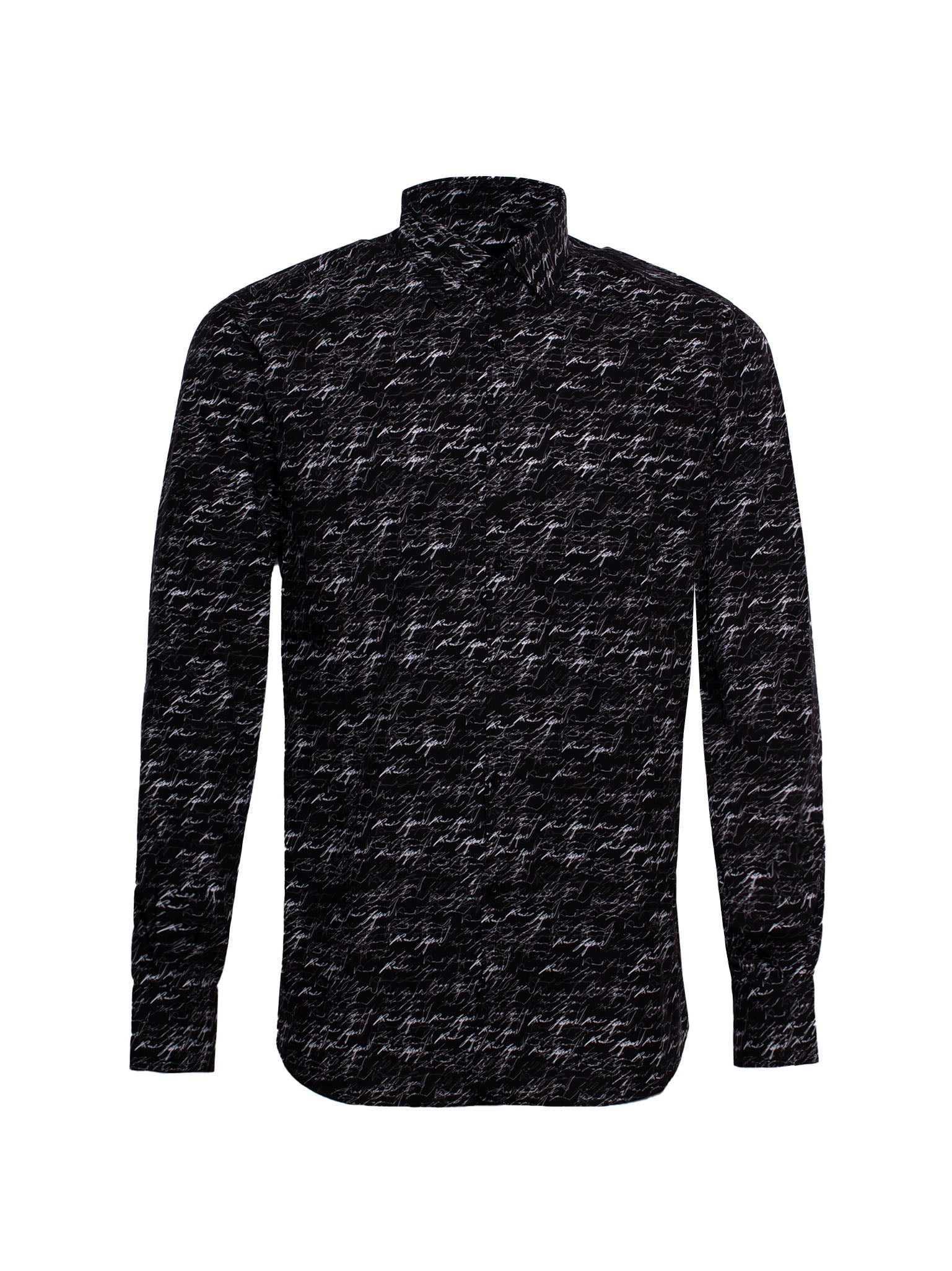 KARL LAGERFELD AUTOGRAPH-PRINT COTTON SHIRT