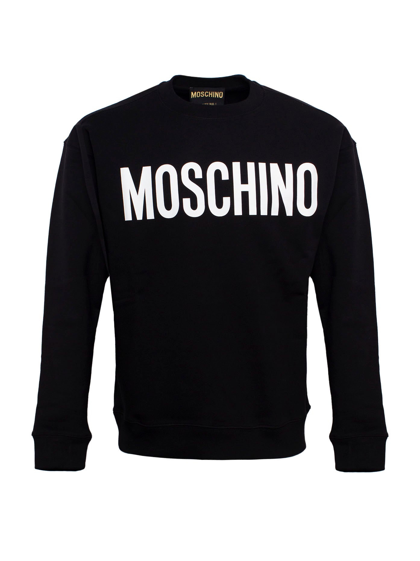 MOSCHINO LOGO-PRINT COTTON SWEATSHIRT