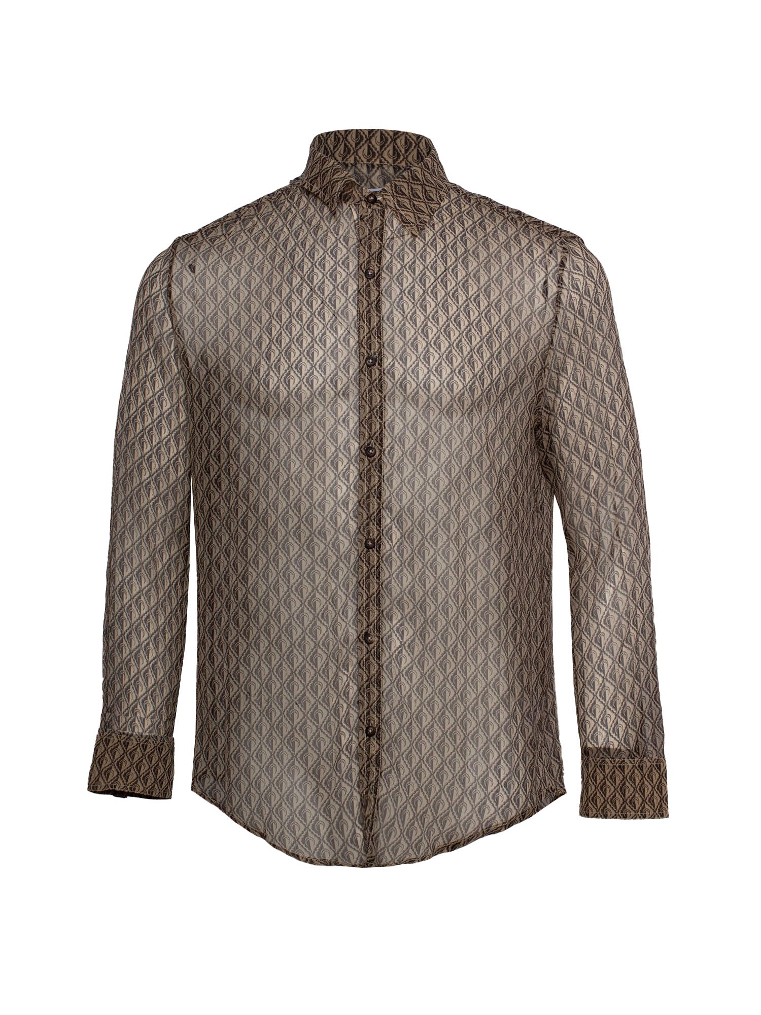 MARINE SERRE MOON DIAMANT SILK SHIRT