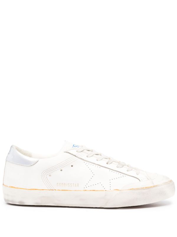 GOLDEN GOOSE SUPER-STAR LEATHER SNEAKERS