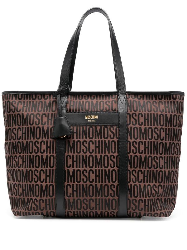 MOSCHINO LOGO-PRINT TOTE BAG