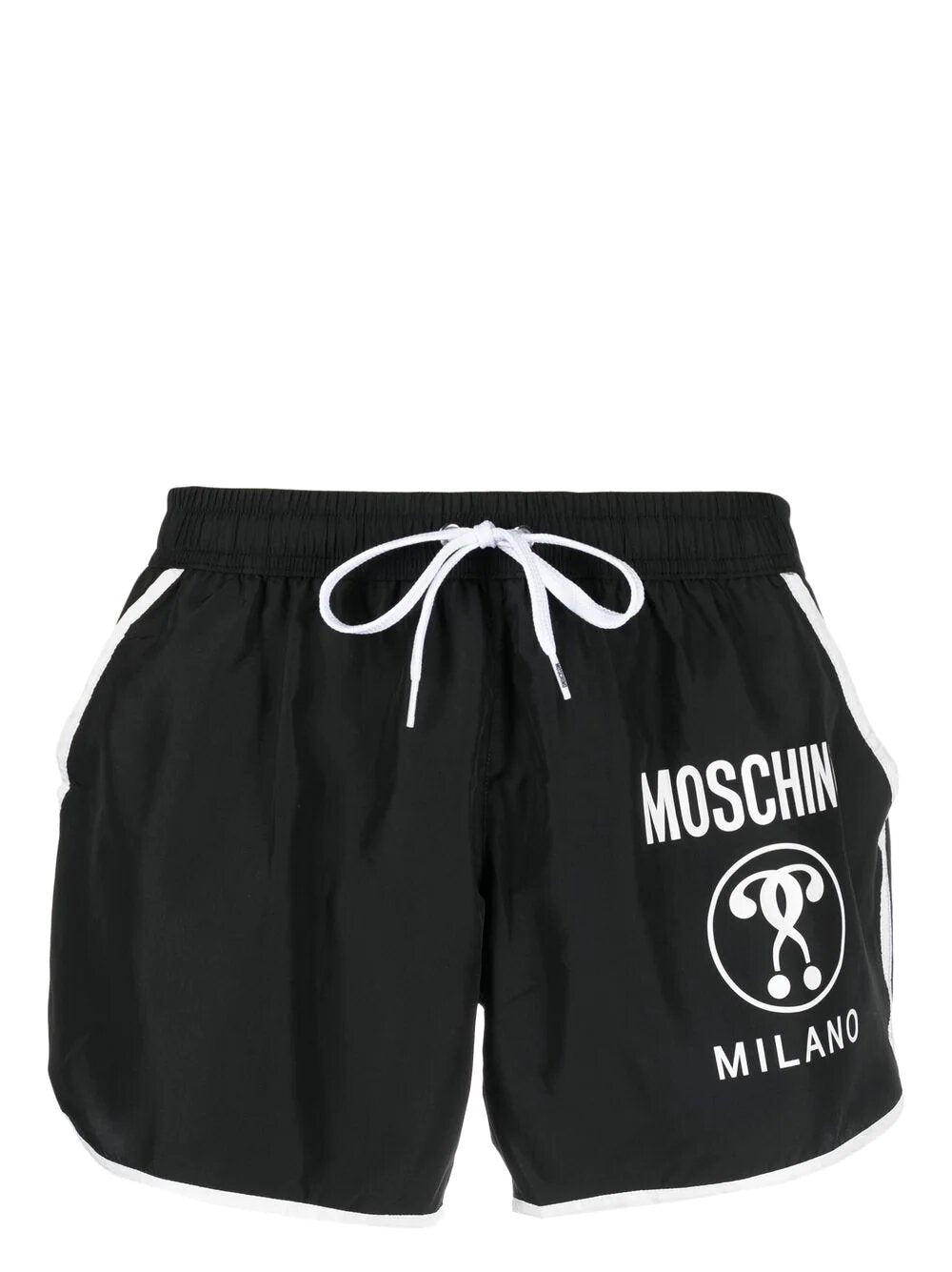 LOGO-PRINT DETAIL SWIM SHORTS