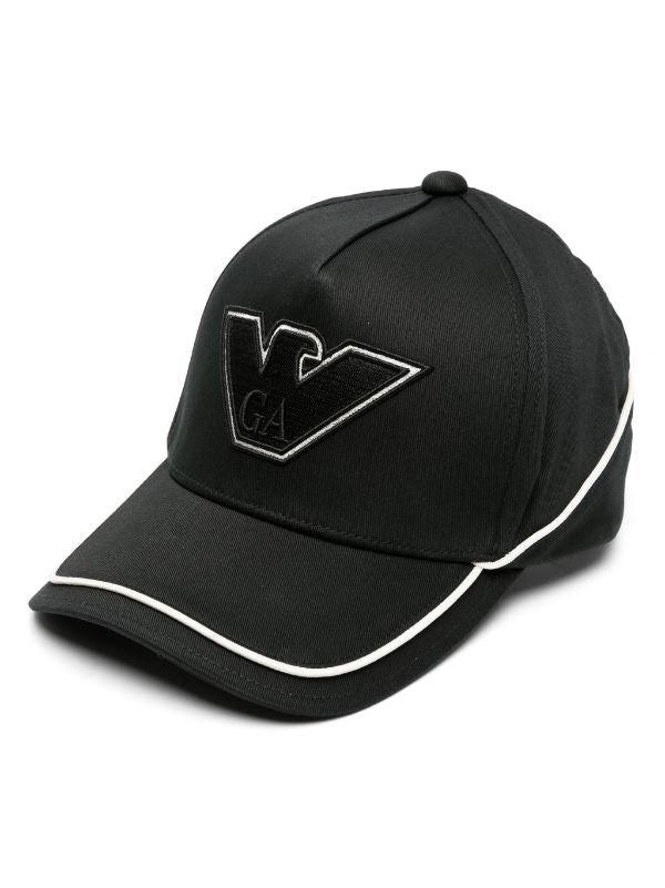 EMPORIO ARMANI LOGO-PATCH BASEBALL CAP