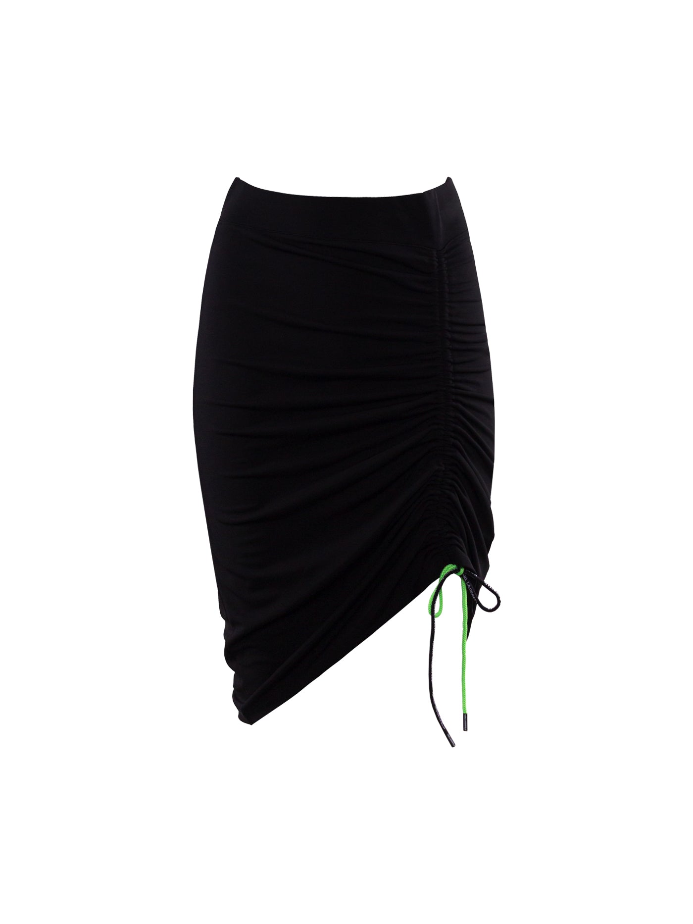KARL LAGERFELD SIDE-TIE FASTENING ASYMMETRIC SKIRT