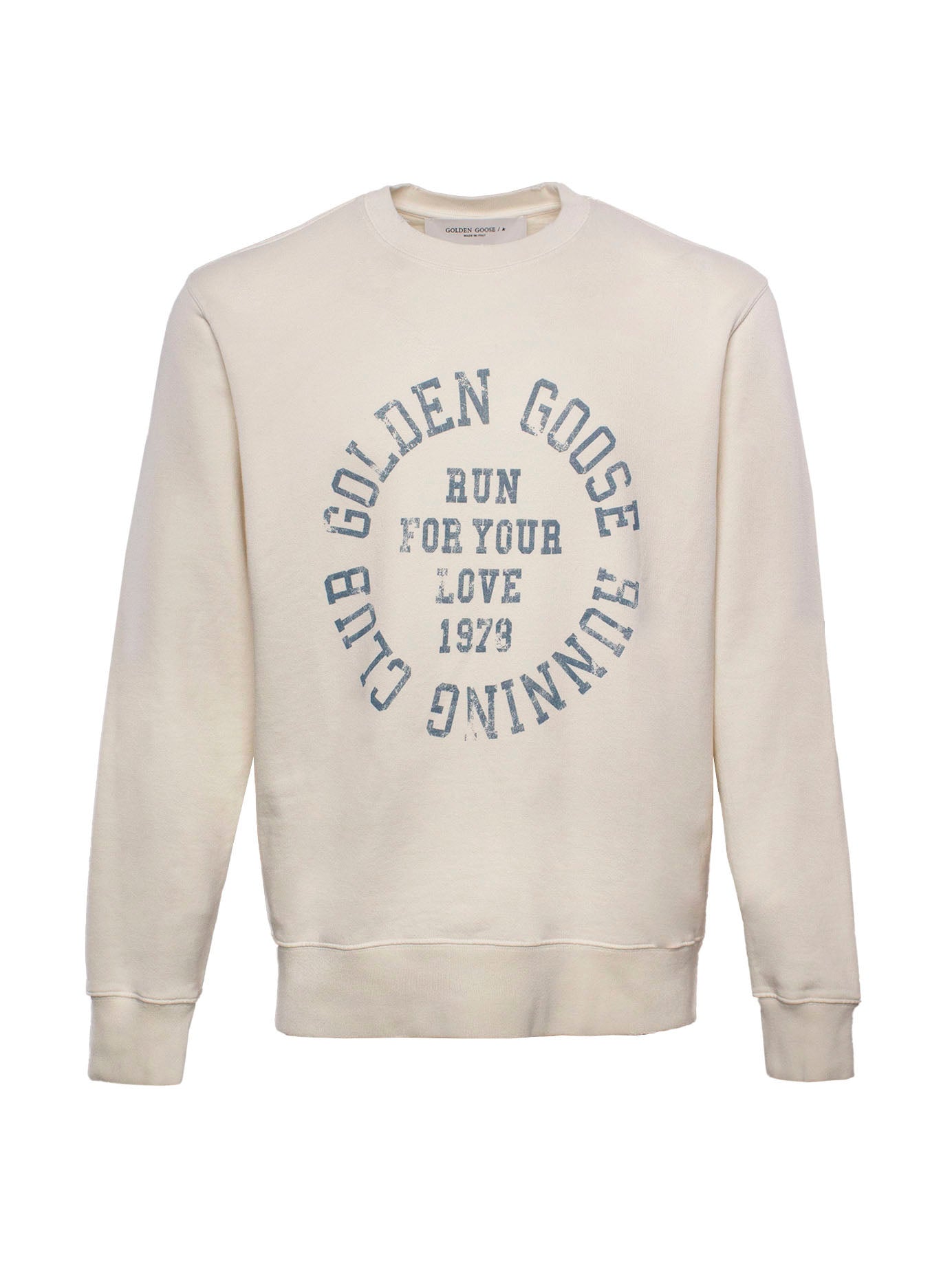 GOLDEN GOOSE LOGO-PRINT COTTON SWEATSHIRT