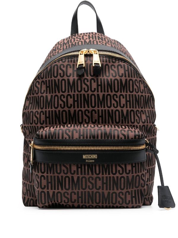 MOSCHINO LOGO-PRINT BACKPACK