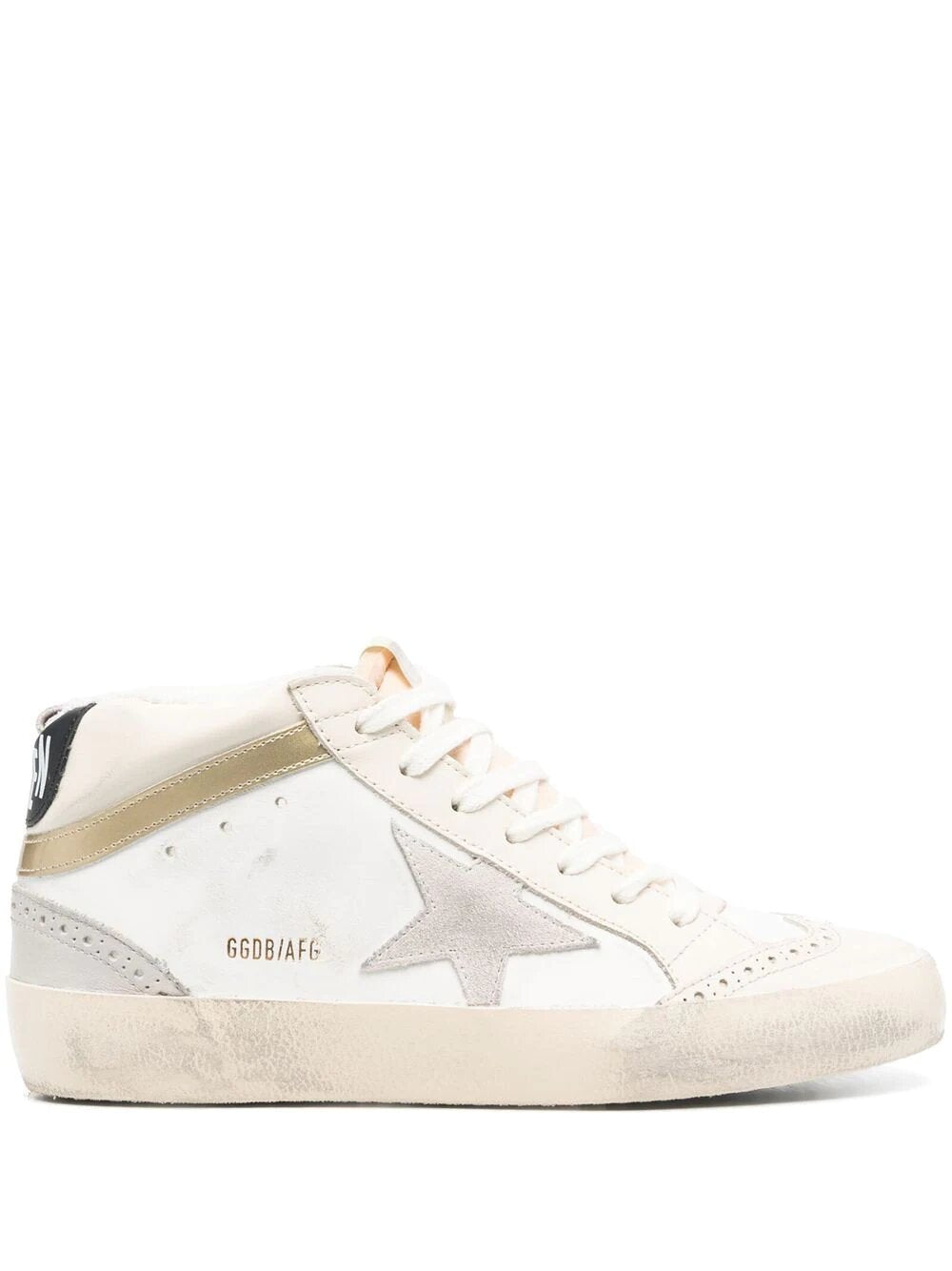 ZAPATILLAS GOLDEN GOOSE <tc>M</tc>ID-STAR DESGASTADA