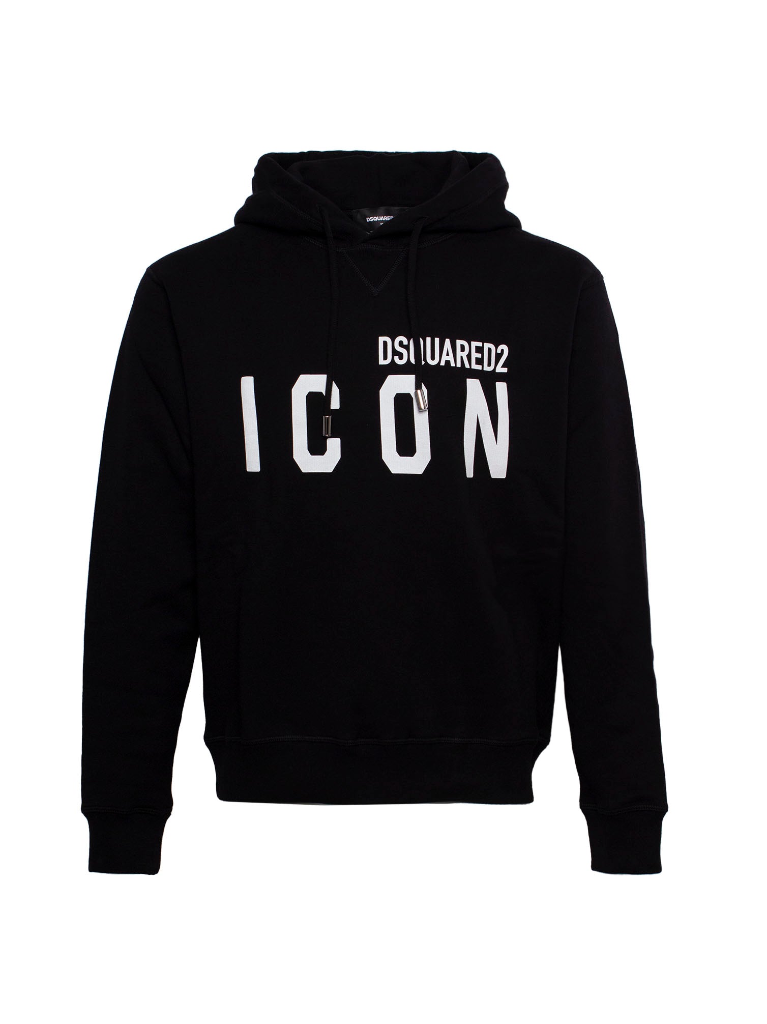 DSQUARED2 LOGO-PRINT COTTON HOODIE