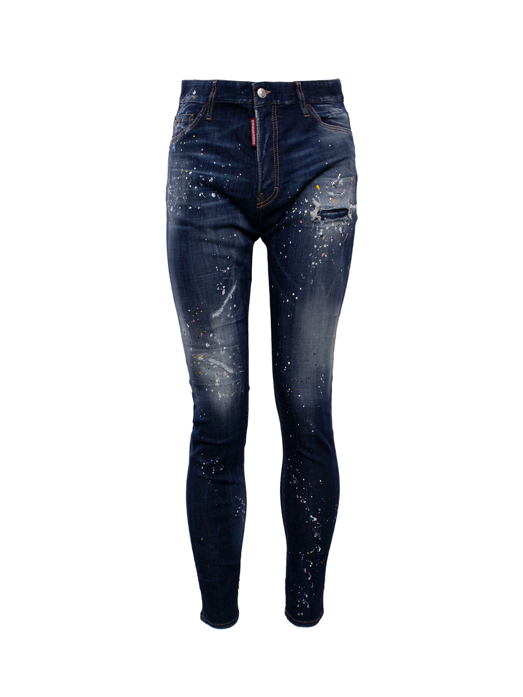 DSQUARED2 TWIMPHONY PAINT-SPLATTER JEANS