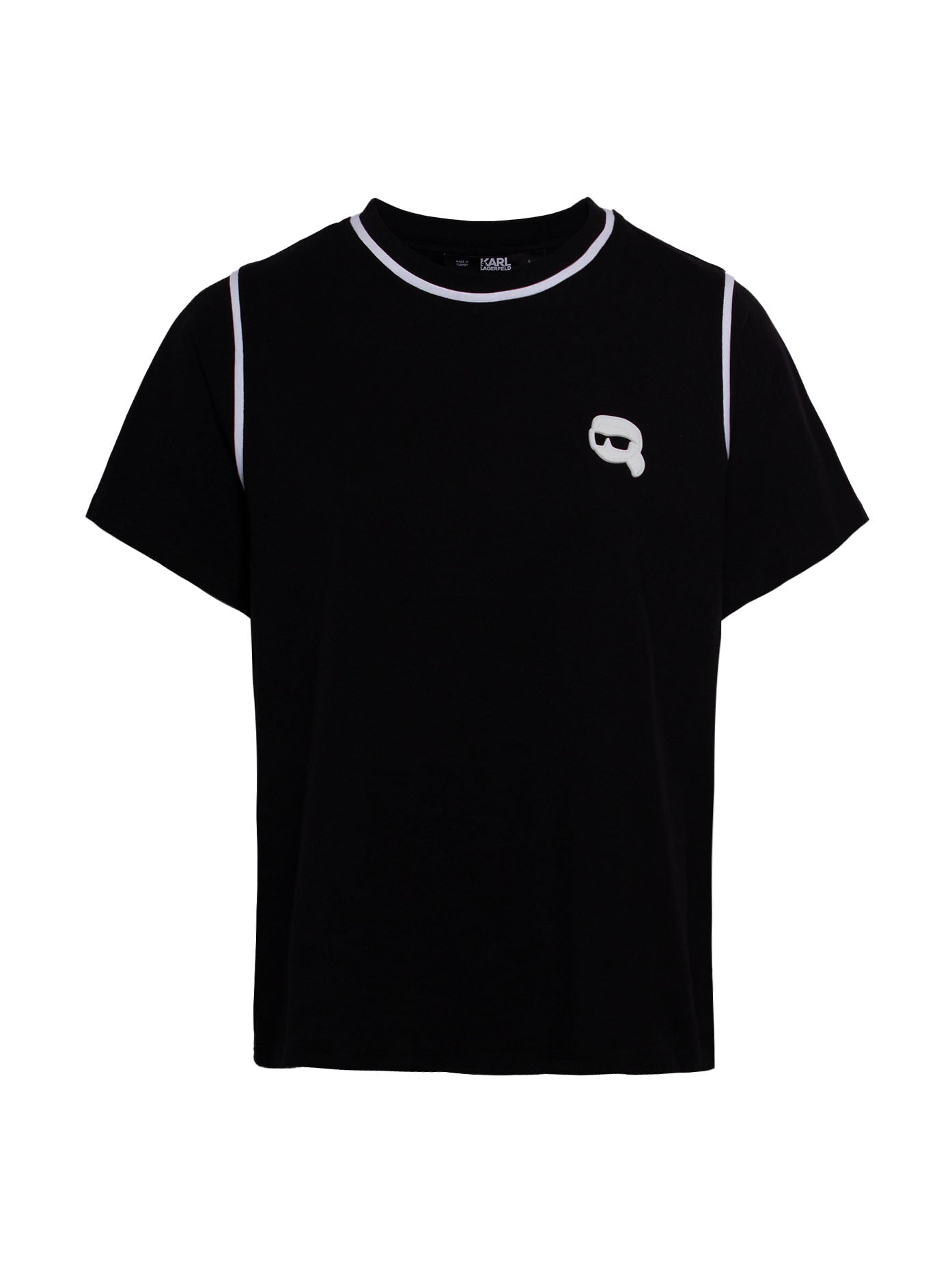 KARL LAGERFELD IKONIK KARL-PATCH ORGANIC COTTON T-SHIRT