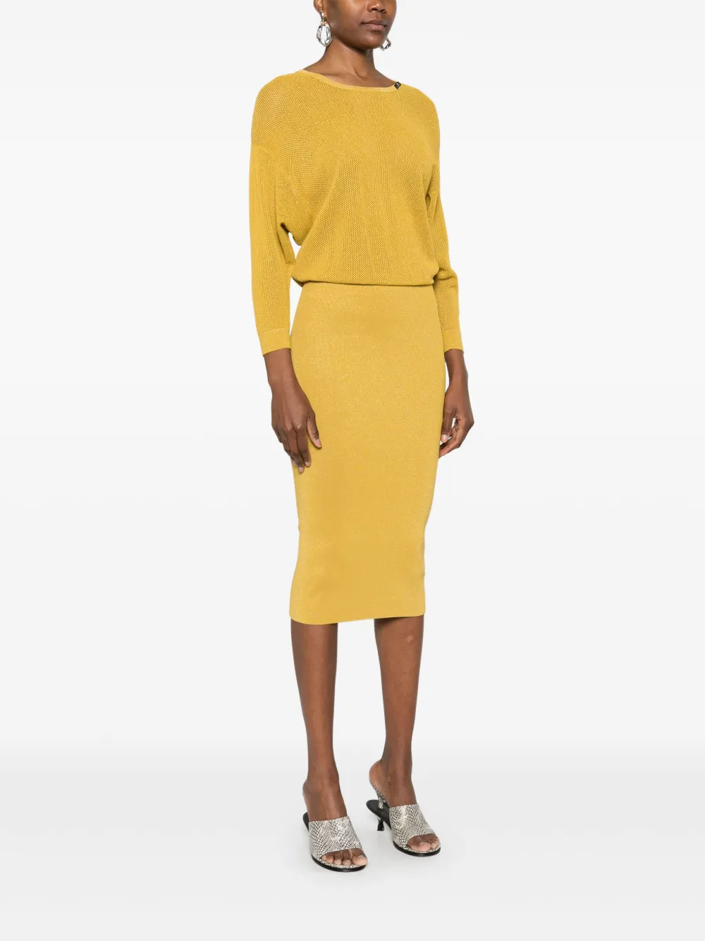 VESTIDO ELISABETTA FRANCHI DETALLE DE LUREX
