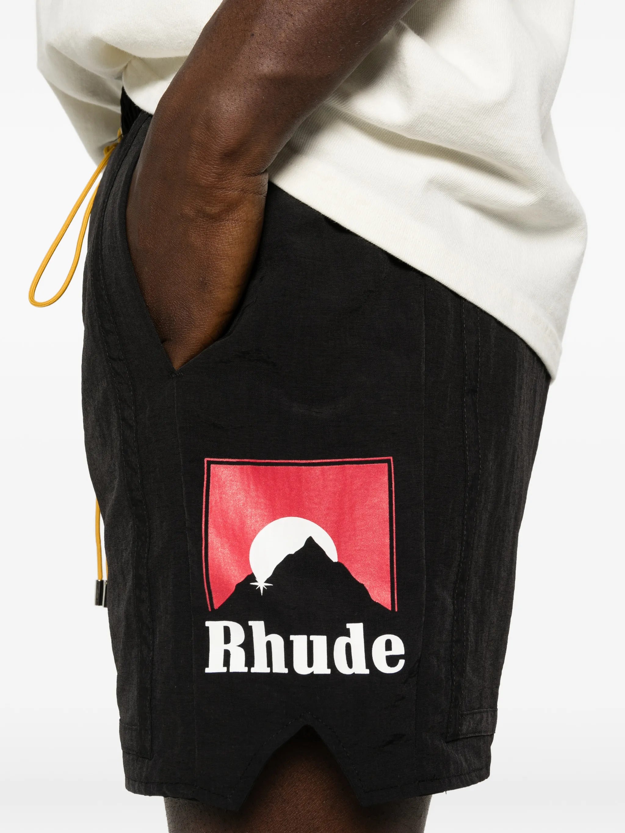 SHORTS RHUDE LOGO