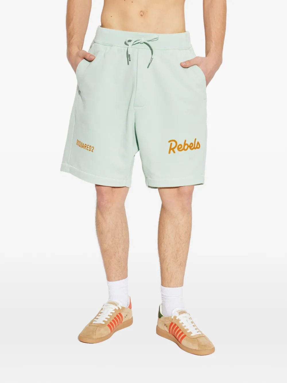SHORTS DSQUARED2 LOGO