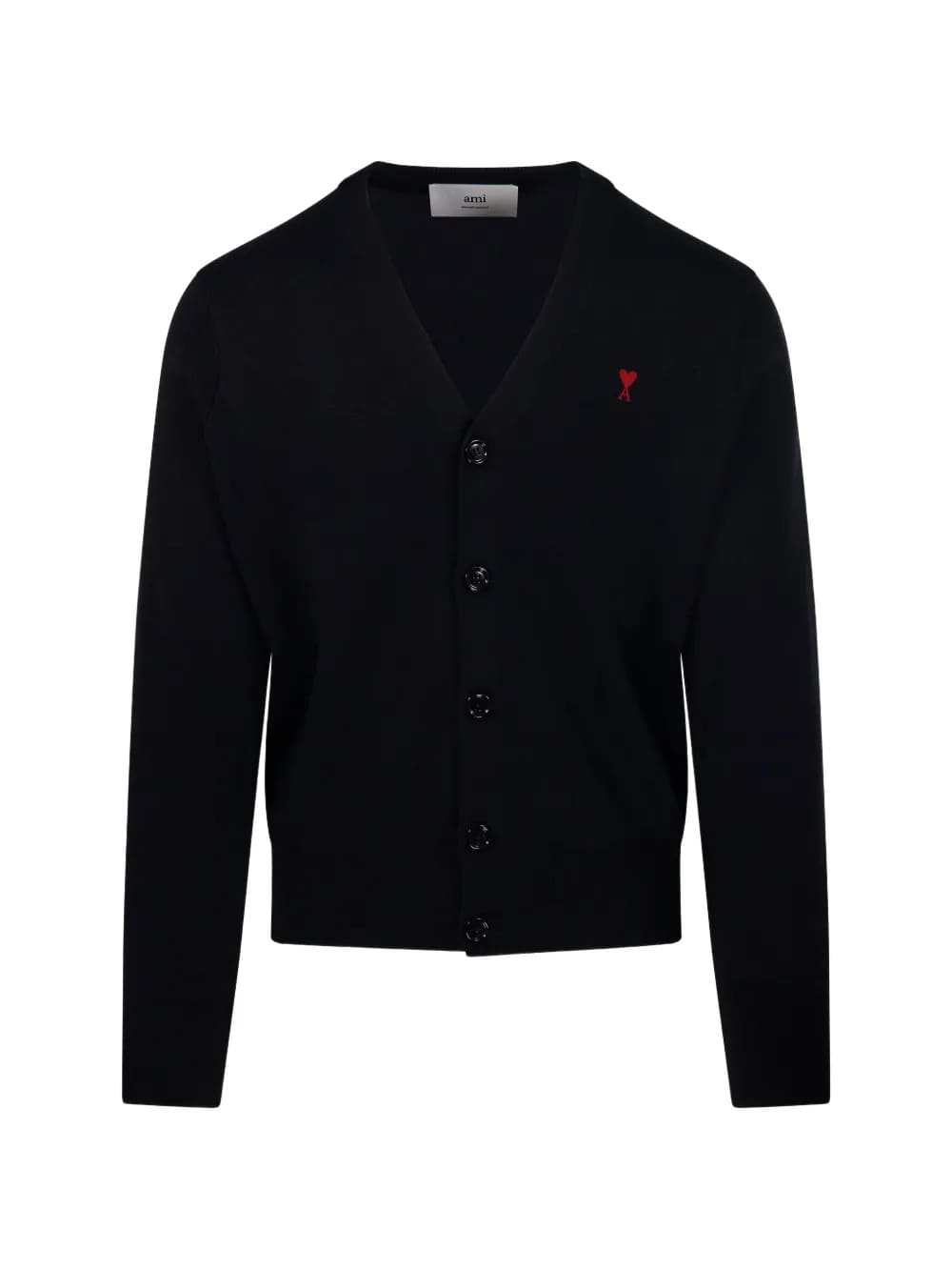 CARDIGAN AMI PARIS LOGO