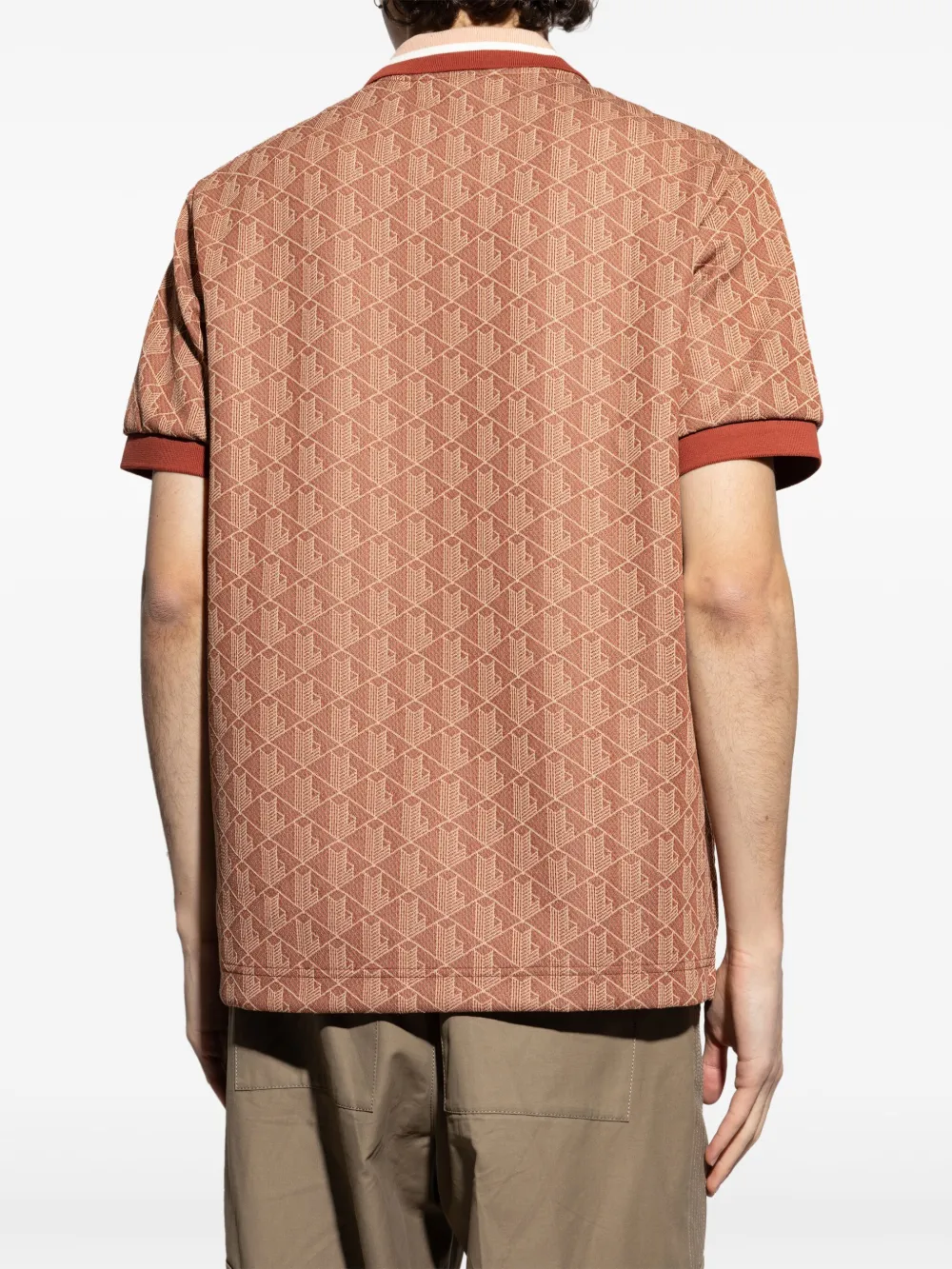 POLO LACOSTE MONOGRAMA JACQUARD