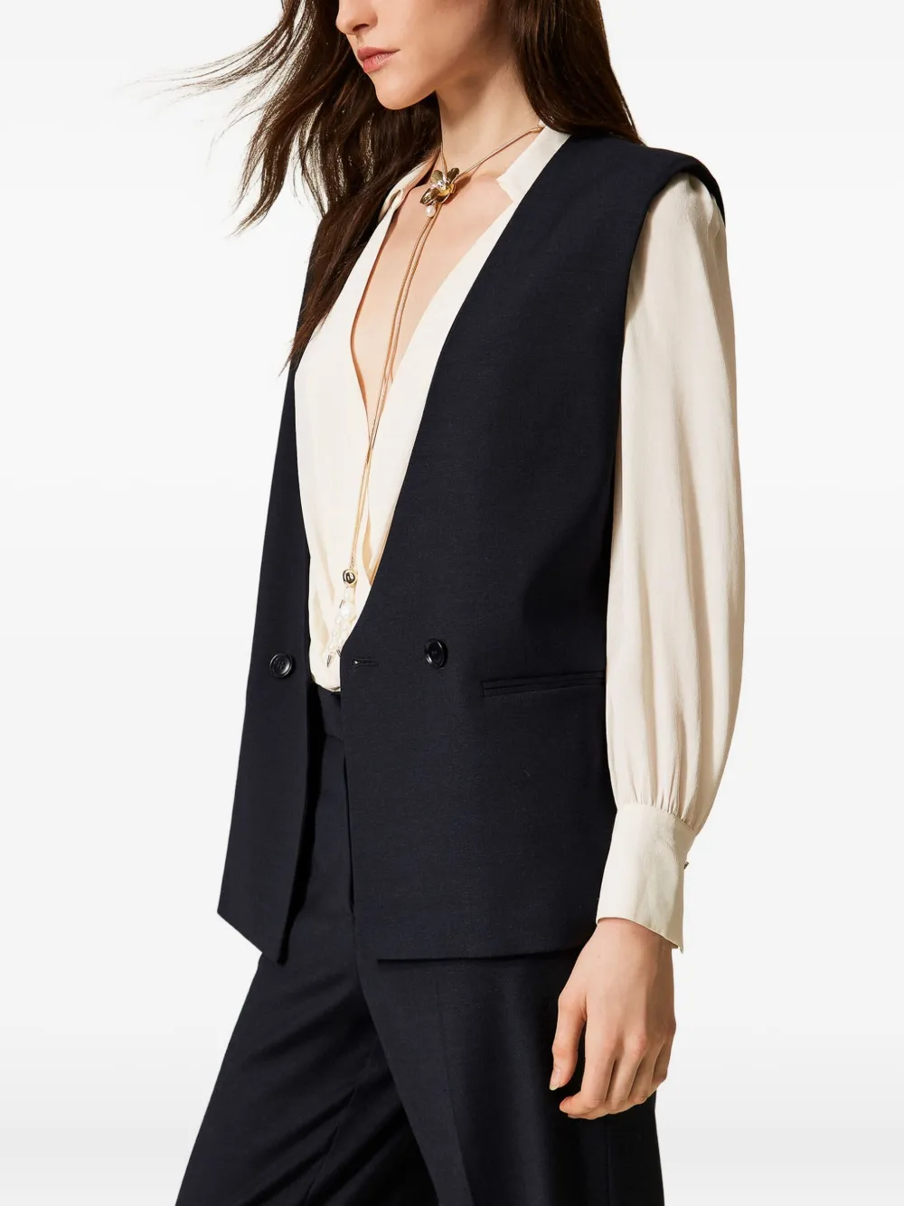 CHALECO TWINSET DOUBLE-BREASTED