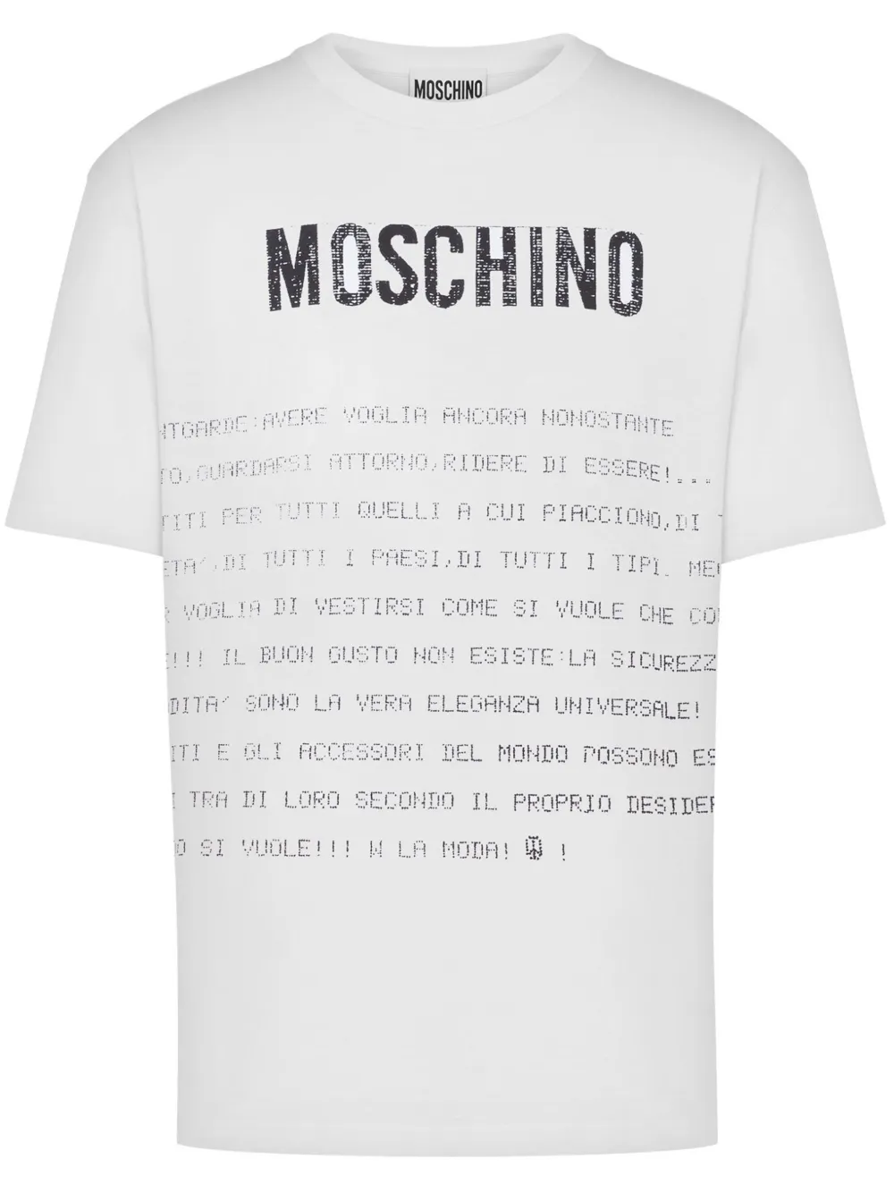 CAMISETA MOSCHINO SLOGAN