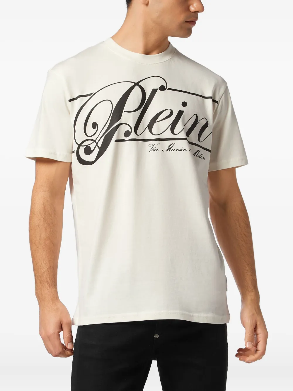 CAMISETA PHILIPP PLEIN ITALIC LOGO