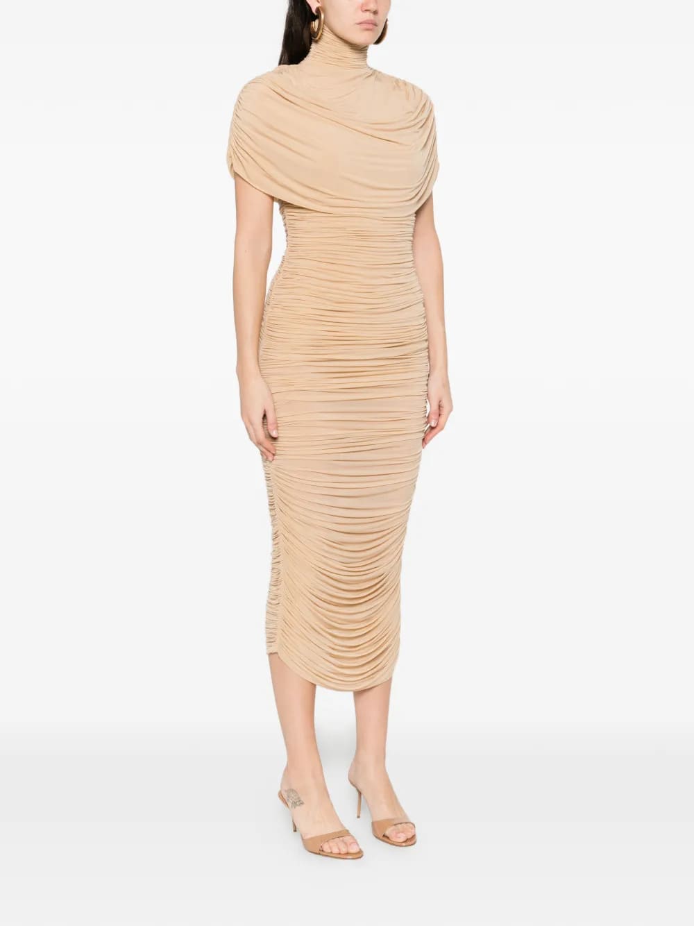 VESTIDO MAGDA BUTRYM CAPE-EFFECT DRAPED