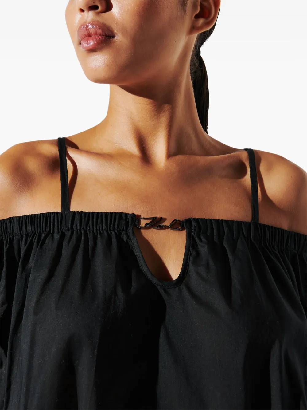 VESTIDO KARL LAGERFELD HOMBROS DESCUBIERTOS
